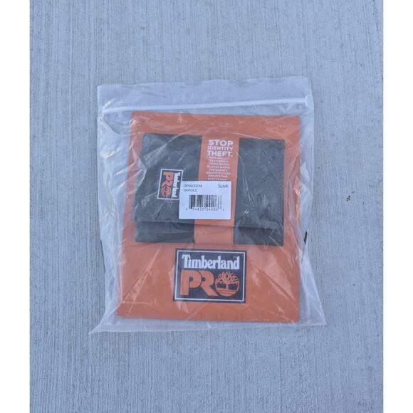 Timberland Pro Men's Trifold Wallet Olive Green - Picture 2 of 4